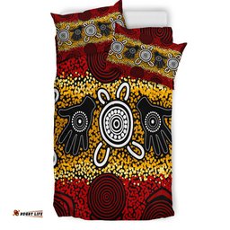 Australia Indigenous Bedding Set - Aboriginal inspired hand print artwork