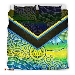 Aboriginal Bedding Set - Dot Painting Indigenous Circle Patterns