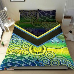 Aboriginal Bedding Set - Dot Painting Indigenous Circle Patterns