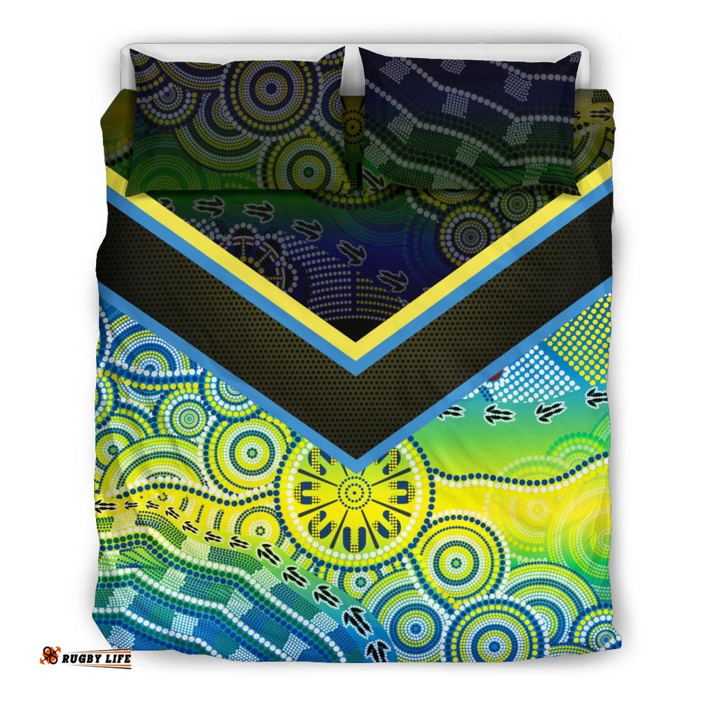 Aboriginal Bedding Set - Dot Painting Indigenous Circle Patterns