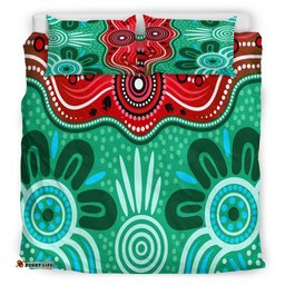 Australia Indigenous Bedding Set - Indigenous dot art River concept