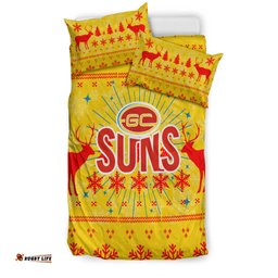 Gold Coast Suns Bedding Set - Christmas Ugly Style -