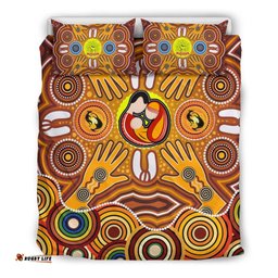 Bedding Sets - Aboriginal Family with Dot Painting
