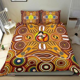 Bedding Sets - Aboriginal Family with Dot Painting