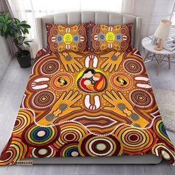 Bedding Sets - Aboriginal Family with Dot Painting
