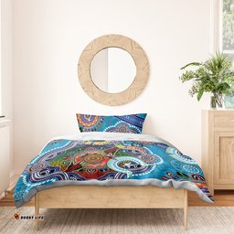 Personalised Titans NAIDOC Week 2024 Bedding Set Australia Aboriginal Dot Painting