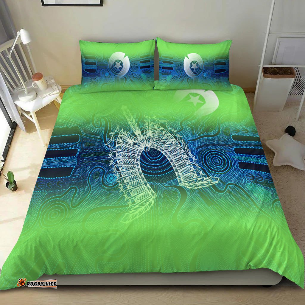 Torres Strait Islands Bedding Set - Indigenous Dot Painting Art -