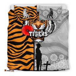 Tigers Bedding Set Wests Anzac Day Tiger Skin Style