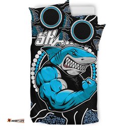 Sharks Rugby Bedding Set - Custom Indigenous Super Sharks Bedding Set RLT13