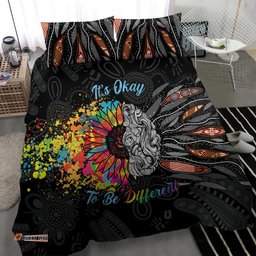 Australia Aboriginal Bedding Set Autism It's Okay To Be Different