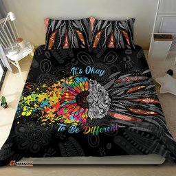 Australia Aboriginal Bedding Set Autism It's Okay To Be Different