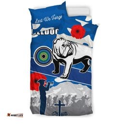 Bulldogs Anzac Day Bedding Set Mix Indigenous
