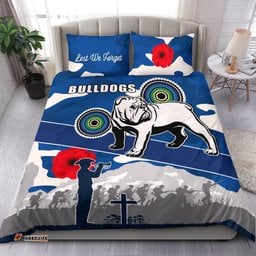 Bulldogs Anzac Day Bedding Set Mix Indigenous