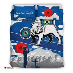Bulldogs Anzac Day Bedding Set Mix Indigenous