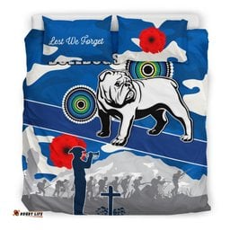 Bulldogs Anzac Day Bedding Set Mix Indigenous