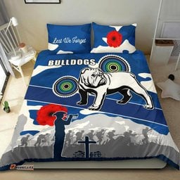 Bulldogs Anzac Day Bedding Set Mix Indigenous
