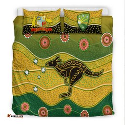 Cricket Australia Bedding Set Indigenous Kangaroo