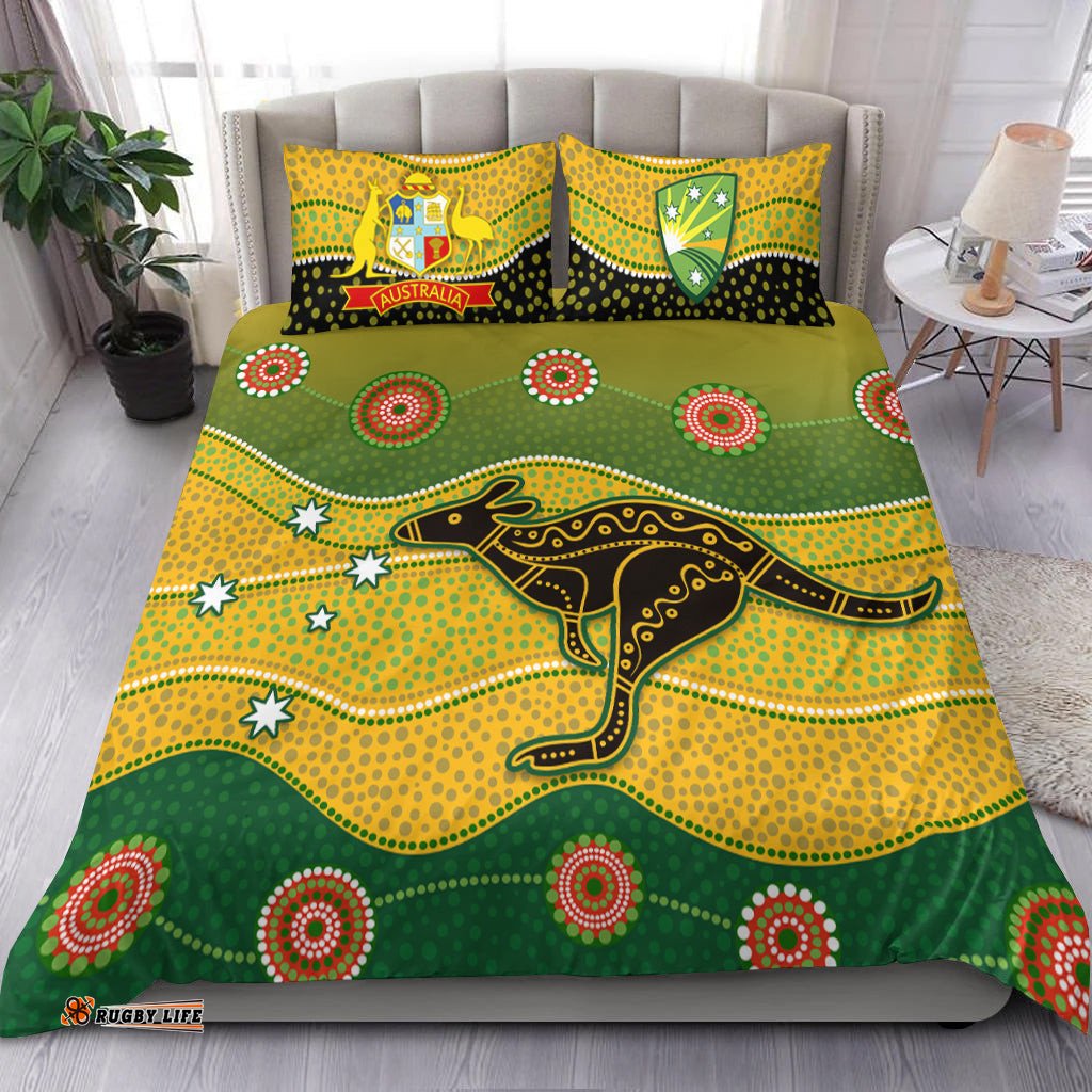 Cricket Australia Bedding Set Indigenous Kangaroo