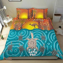 Aboriginal Bedding Set - Turtle and Kangaroo - Aboriginal Life