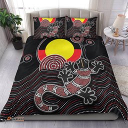 Aboriginal Bedding Set - Gecko with Aboriginal Flag