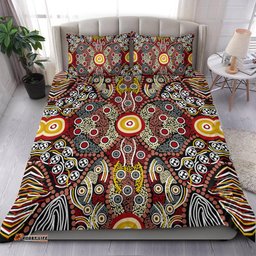 Aboriginal Art Dot Vibes Bedding Set Indigenous - NO.1