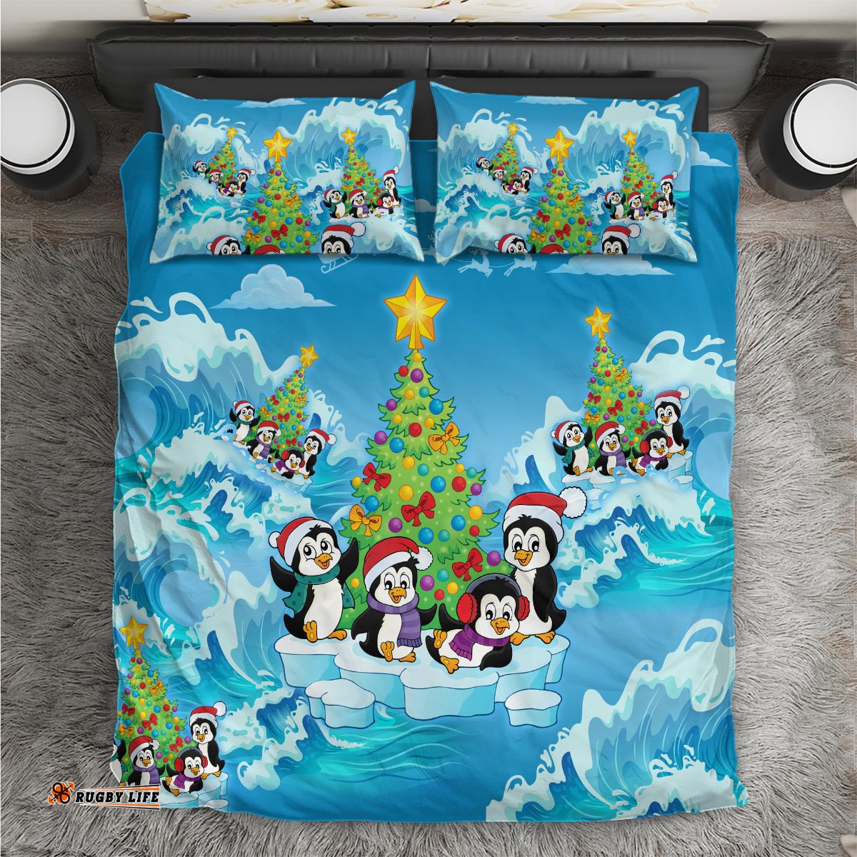 Its Penguin-ing To Look A Lot Like Christmas Bedding Set