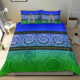 Bedding Set - Turtle With Dhari Mask Snake Patterns-