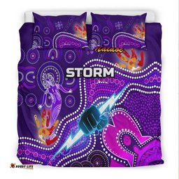 Melbourne Storm Bedding Set Naidoc Heal Country! Heal Our Nation