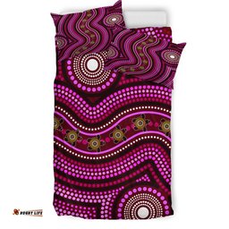Australia Indigenous Bedding Set - Aboriginal inspired little turtles dreaming