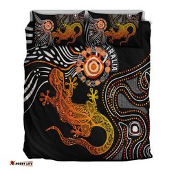 Aboriginal Bedding Set - Lizard Sunshine