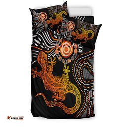 Aboriginal Bedding Set - Lizard Sunshine