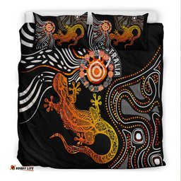 Aboriginal Bedding Set - Lizard Sunshine