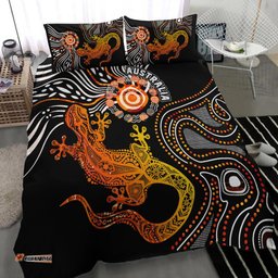 Aboriginal Bedding Set - Lizard Sunshine