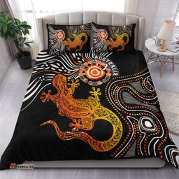 Aboriginal Bedding Set - Lizard Sunshine