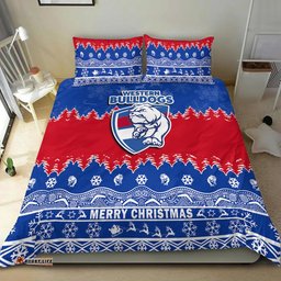 Bulldogs Unique Winter Season Bedding Set Dogs Merry Christmas No2