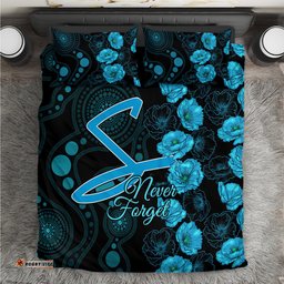 Strikers Cricket Never Forget Custom Bedding Set ANZAC Day with Poppy Aboriginal