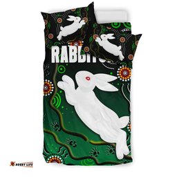 Rabbitohs Bedding Set Simple Indigenous