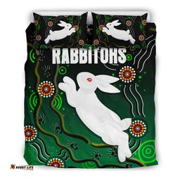 Rabbitohs Bedding Set Simple Indigenous