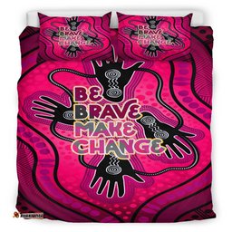 Australia National Reconciliation Week Bedding Set - "Be Brave, Make Change" Friendship and unity concept