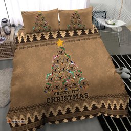Wombat Christmas Tree Bedding Set Australia Merry Xmas Simple Style
