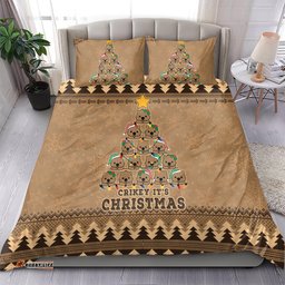 Wombat Christmas Tree Bedding Set Australia Merry Xmas Simple Style