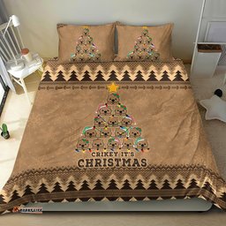 Wombat Christmas Tree Bedding Set Australia Merry Xmas Simple Style