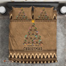 Wombat Christmas Tree Bedding Set Australia Merry Xmas Simple Style