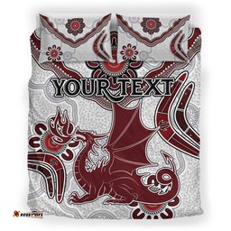 St.George Rugby Bedding Set - Custom Aboriginal St. George Bedding Set RLT13