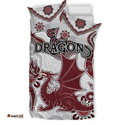 St.George Rugby Bedding Set - Custom Aboriginal St. George Bedding Set RLT13