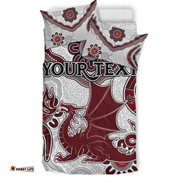 St.George Rugby Bedding Set - Custom Aboriginal St. George Bedding Set RLT13
