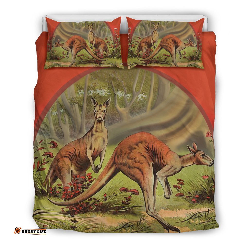 Bedding Sets - Kangaroo Bed In Forest Landscape Art Sets