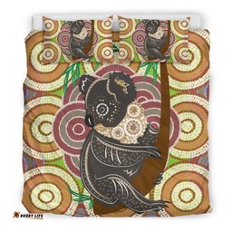 Aboriginal Bedding Sets, Koala Patterns Circle Dot Painting