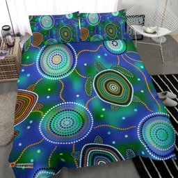 Aboriginal Bedding Set - Indigenous Turtle Dreaming