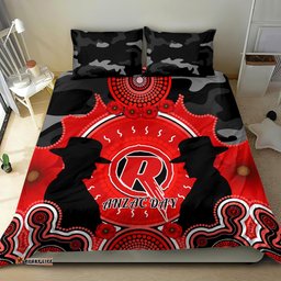 Melbourne Renegades ANZAC 2024 Bedding Set Lest We Forget Poppy Mix Camouflage